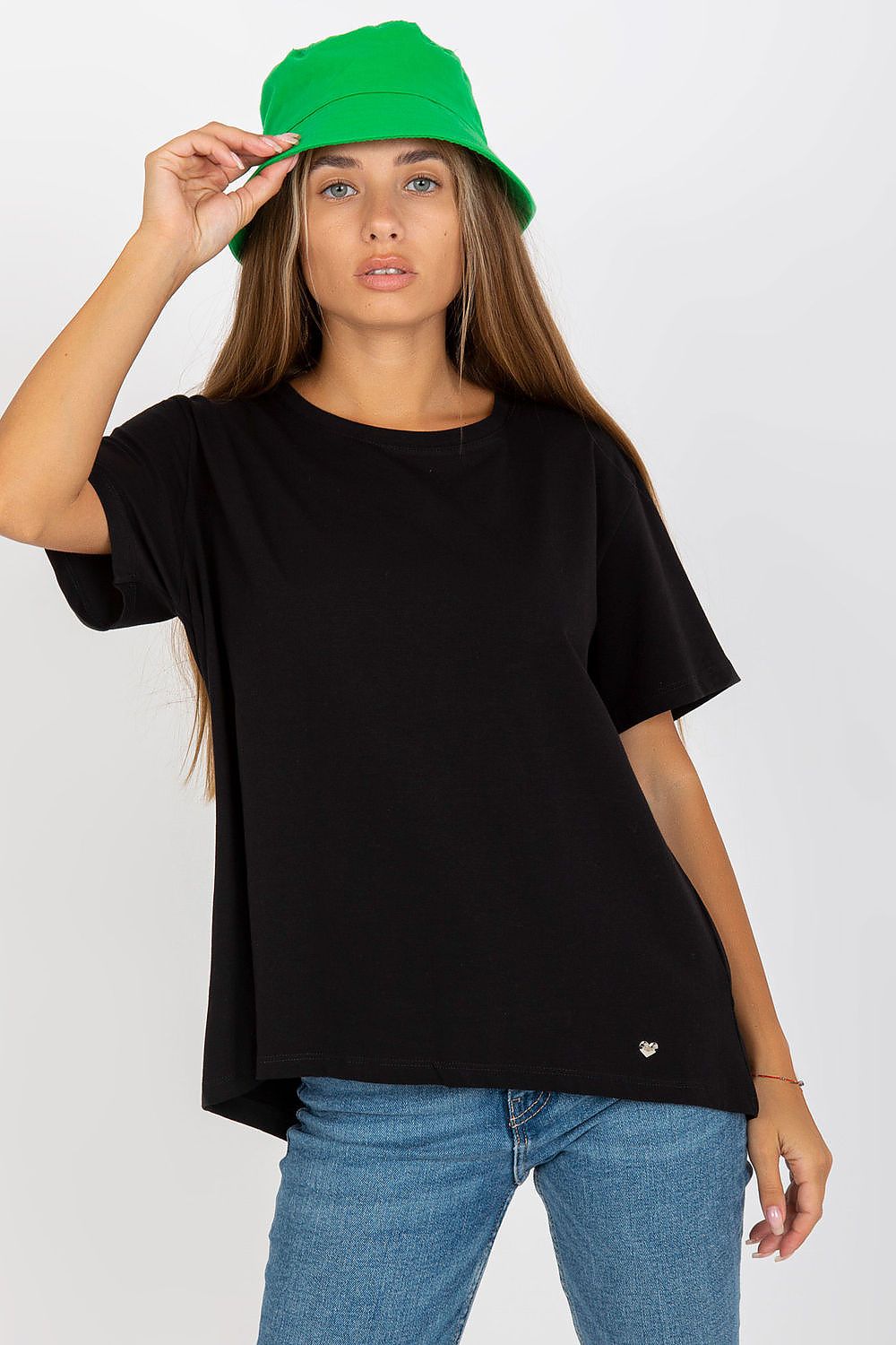   T-shirt Damski Model RV-TS-8047.57P Black - BFG 