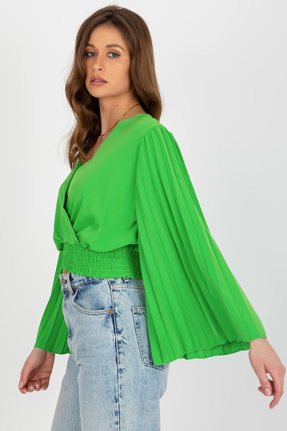   Bluzka Model DHJ-BZ-16503.30X Light Green - Italy Moda 