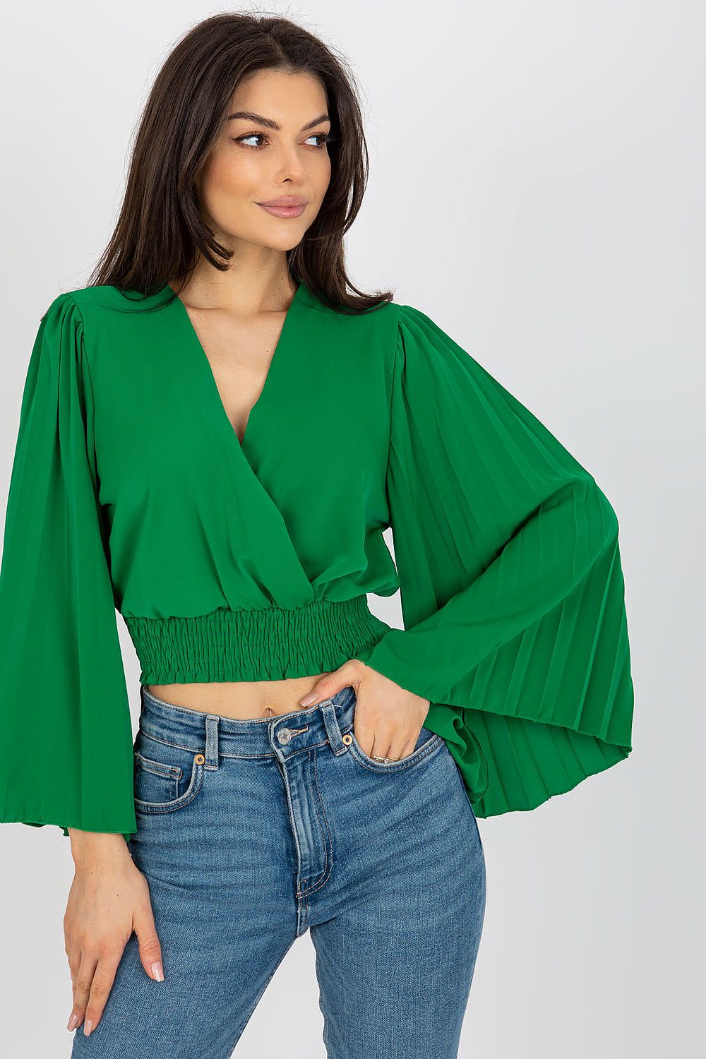   Bluzka Model DHJ-BZ-16503.30X Green - Italy Moda 