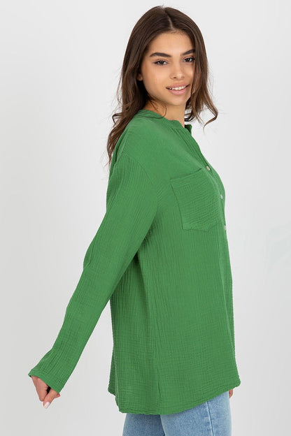   Bluzka Model TW-KS-BI-1144.07 Green - Och Bella 