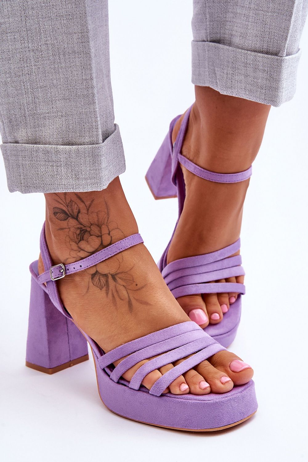  Sandały Model Verda ZY222 Violet - Step in style 