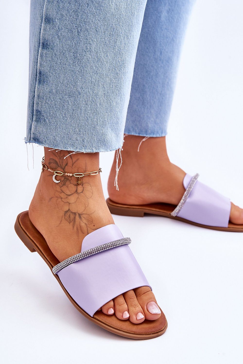  Sandał Klapki Model Termen W-78 Violet - Step in style 