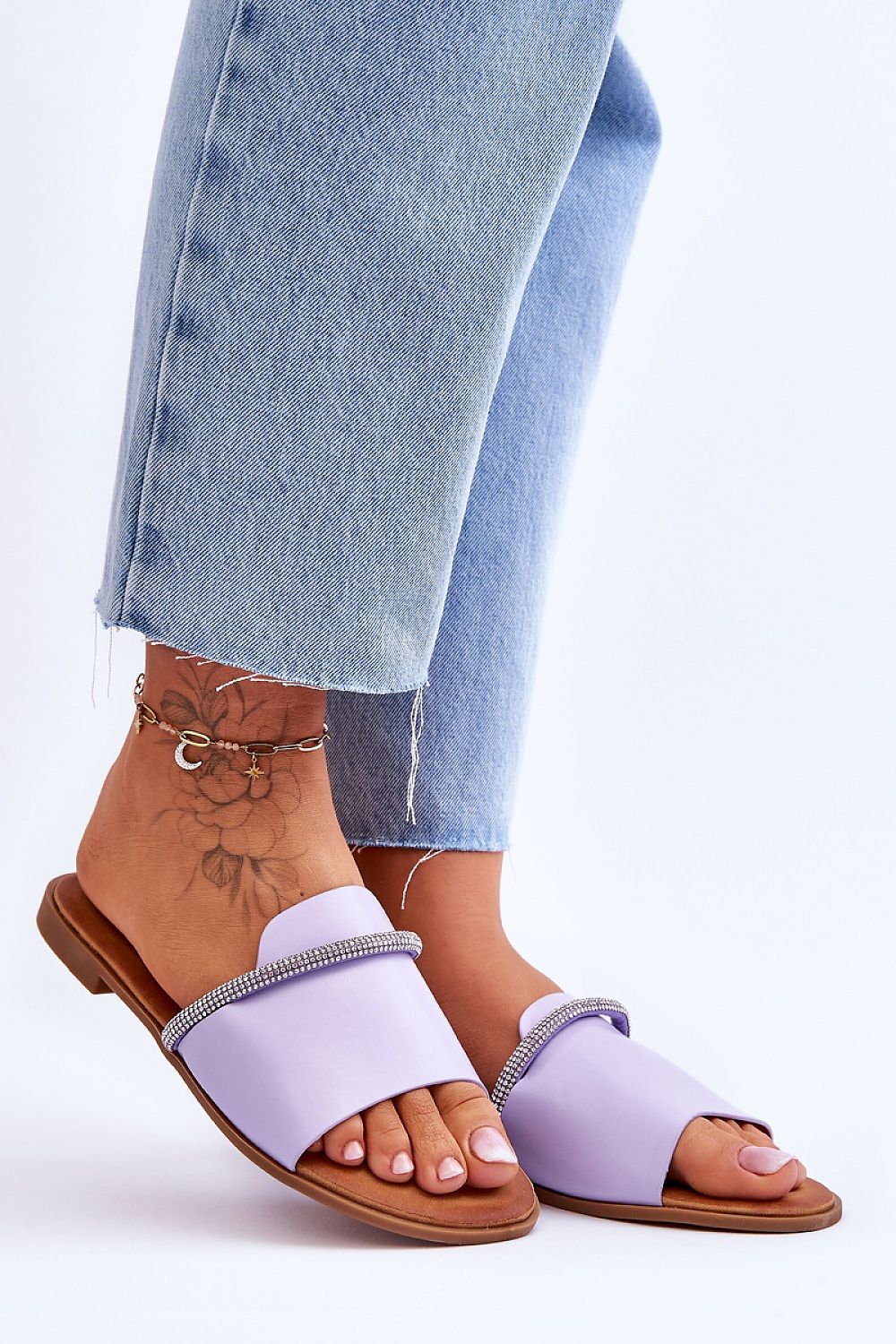  Sandał Klapki Model Termen W-78 Violet - Step in style 