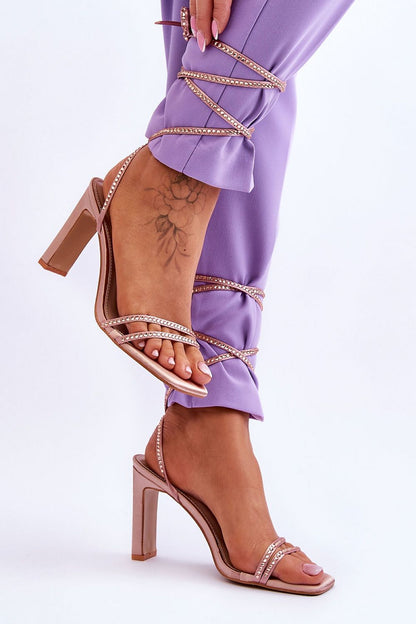  Sandały Model Nessy H8-508 Beige - Step in style 