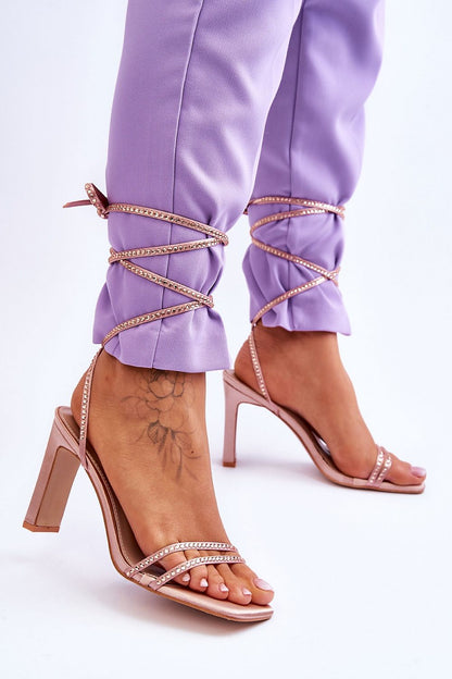  Sandały Model Nessy H8-508 Beige - Step in style 
