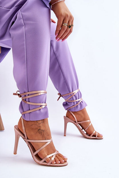  Sandały Model Meya H8-392 Beige - Step in style 