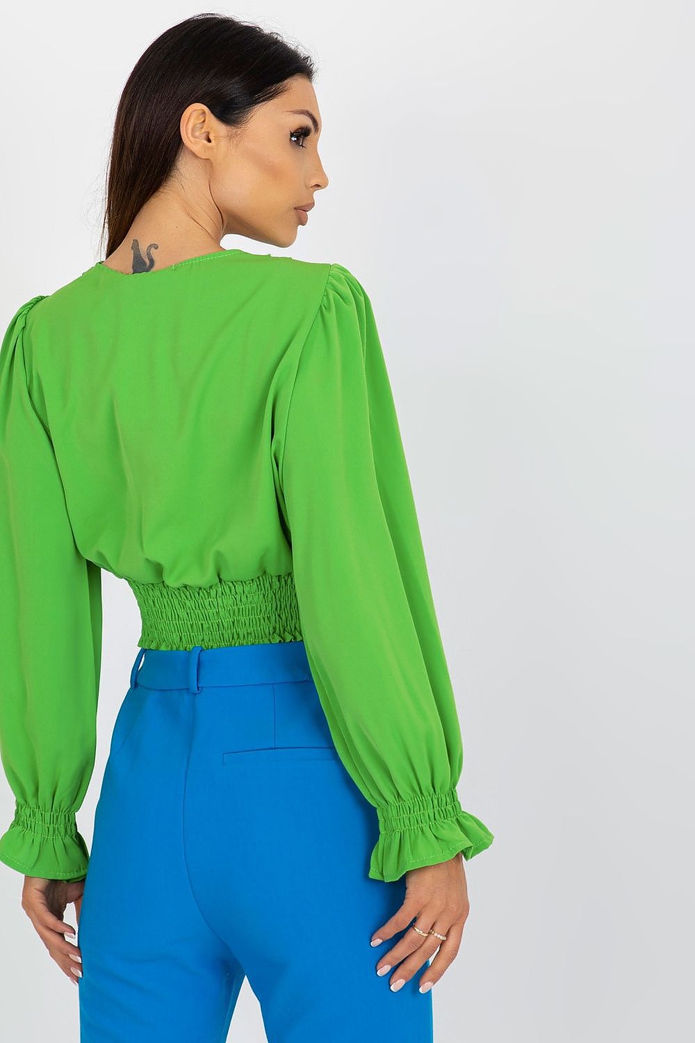   Bluzka Model DHJ-BZ-13866.92P Light Green - Italy Moda 