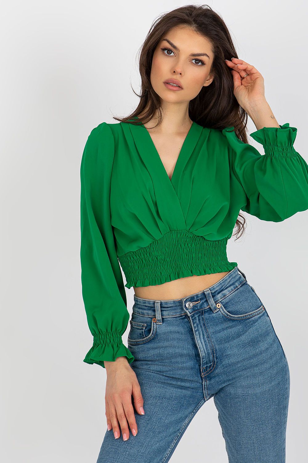   Bluzka Model DHJ-BZ-13866.92P Green - Italy Moda 