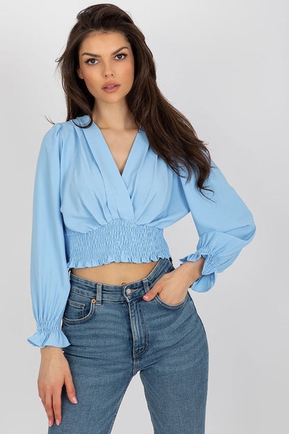   Bluzka Model DHJ-BZ-13866.92P Light Blue - Italy Moda 