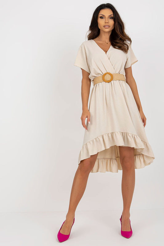  Sukienka Model DHJ-SK-8358.19 Beige - Italy Moda 