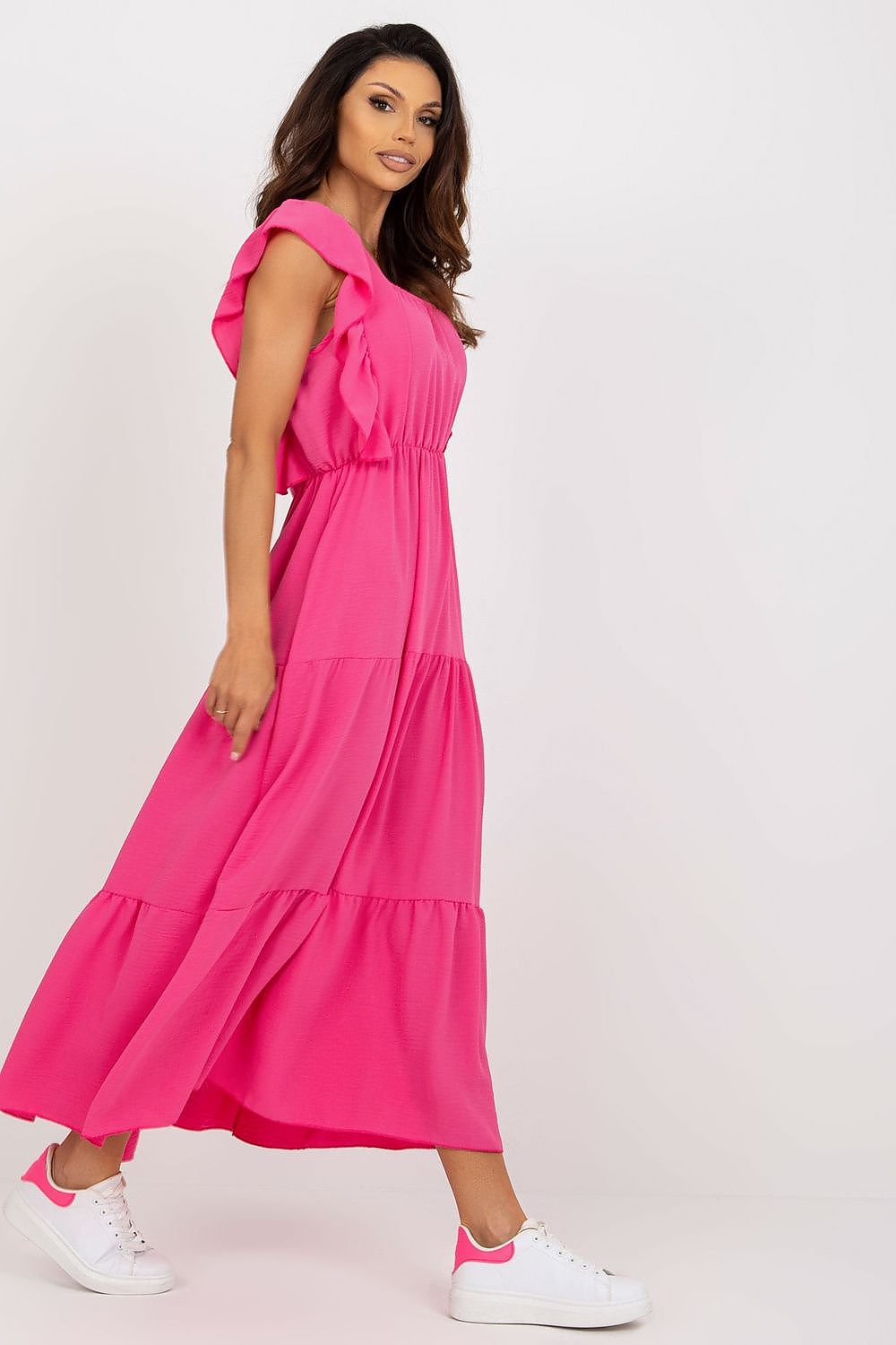  Sukienka Model DHJ-SK-8352.04 Dark Pink - Italy Moda 