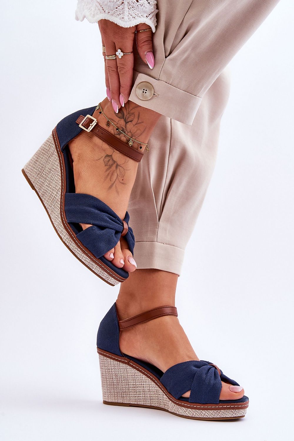  Sandały Model Daphne M338 Navy - Step in style 