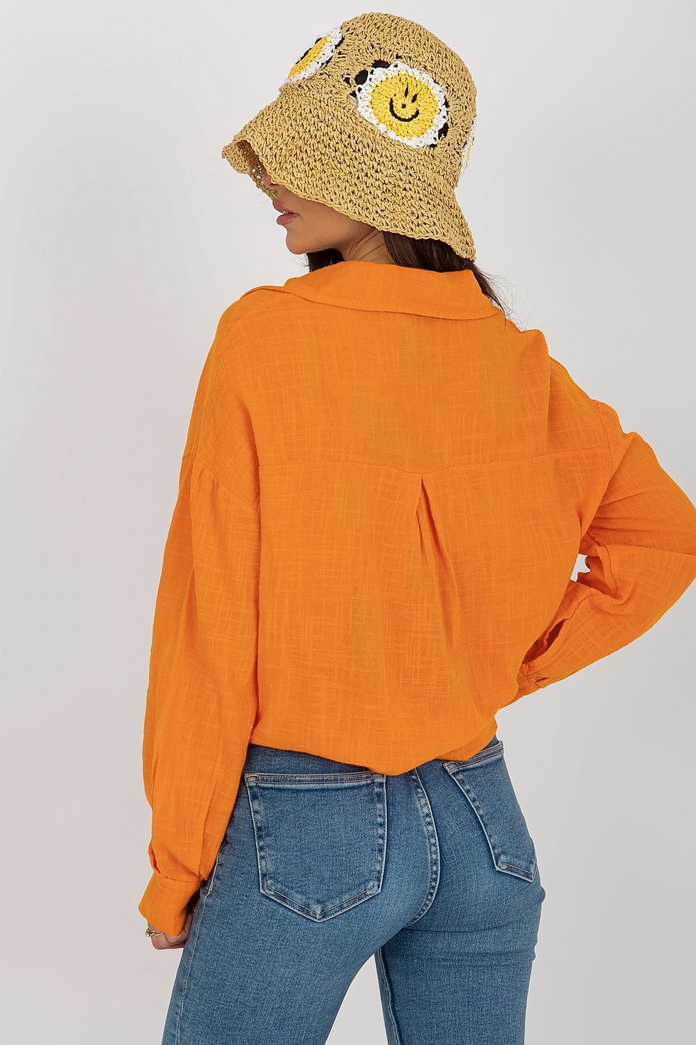   Koszula Damska Model TW-KS-BI-26698.50 Orange - Och Bella 
