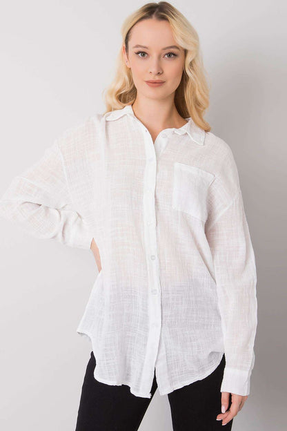   Koszula Damska Model TW-KS-BI-26698.50 White - Och Bella 