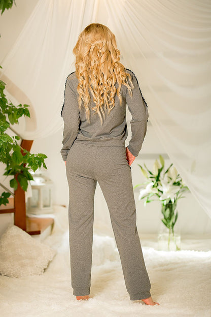   Bluza Damska Model Antao bawełna Grey - Kalimo 
