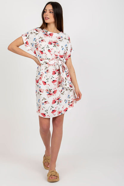  Sukienka Model WN-SK-661.71P White/Red - Rue Paris 
