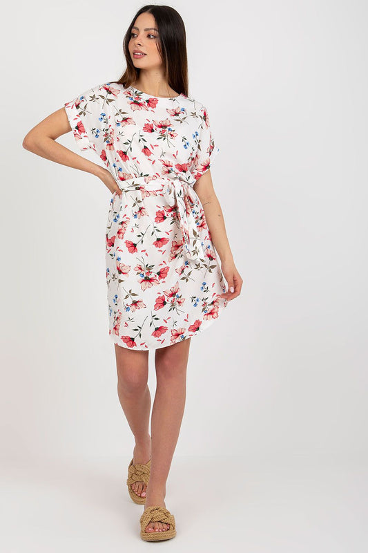  Sukienka Model WN-SK-661.71P White/Red - Rue Paris 