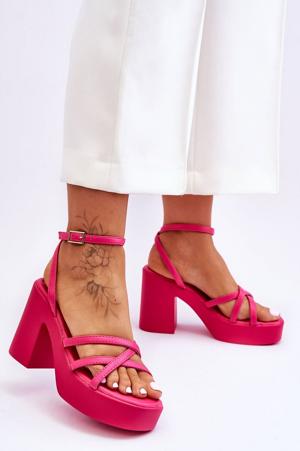  Sandały Model Shemira 78-130 Fuksja - Step in style 