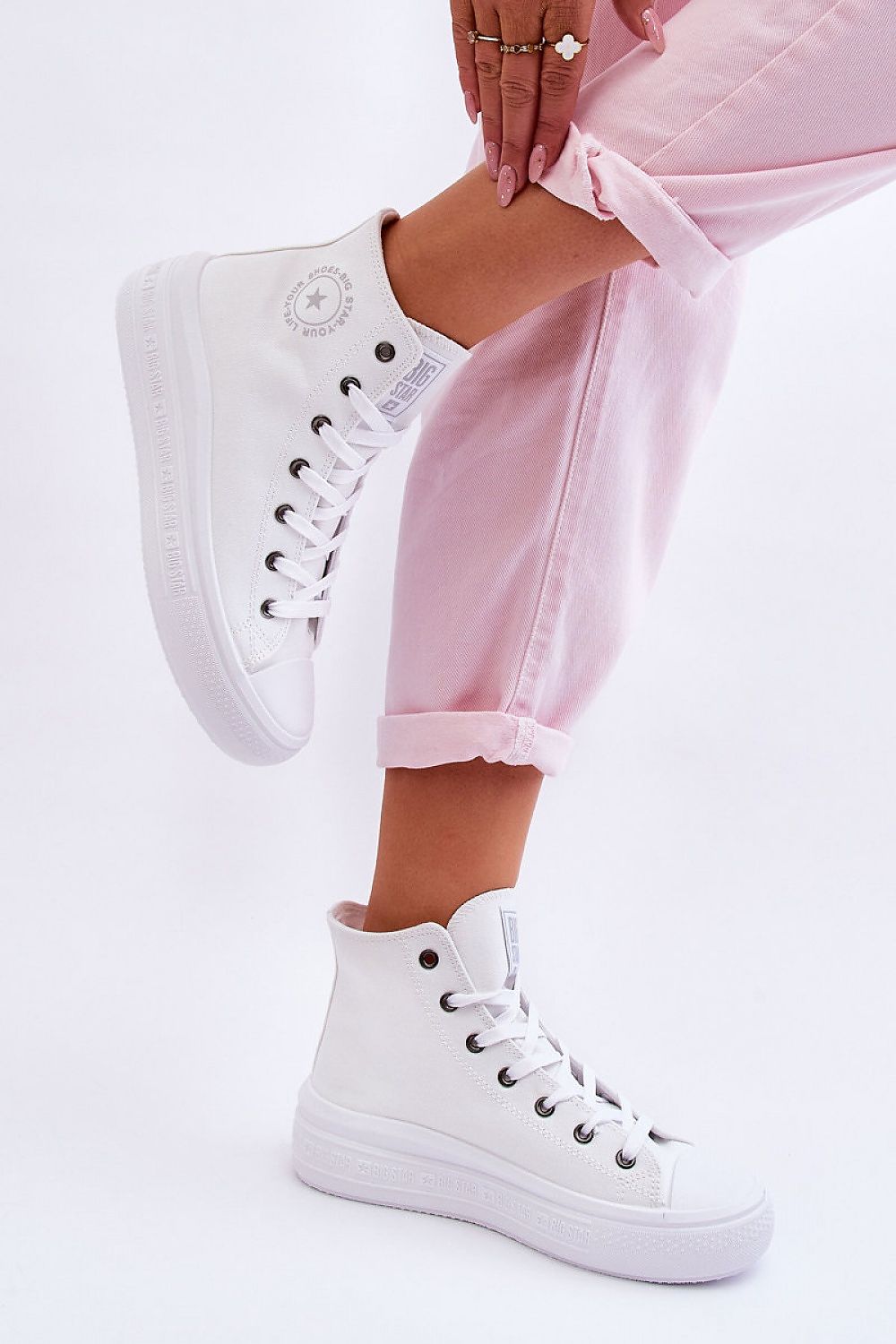   Trampki Model Big Star LL274A183 White - Step in style 