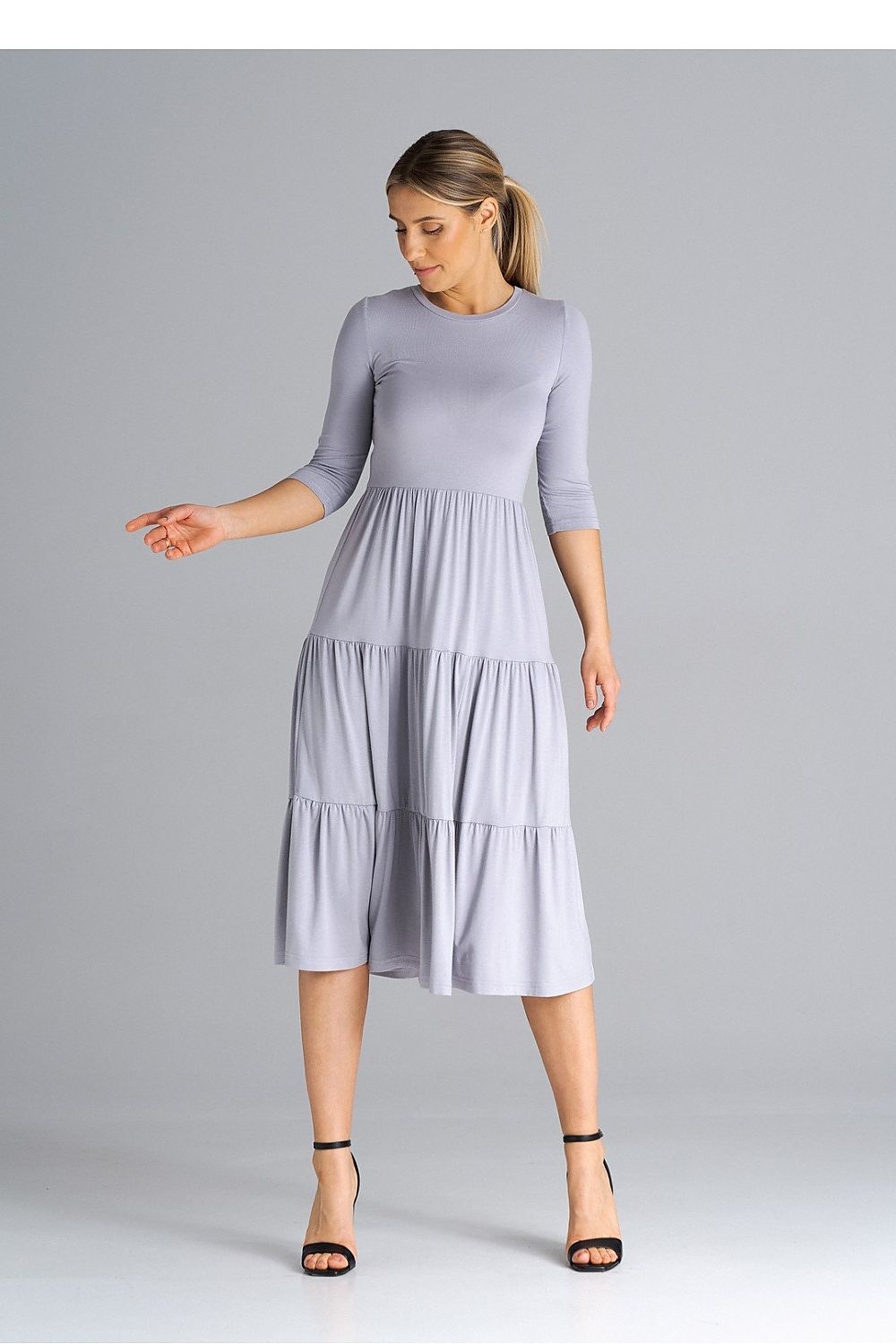  Sukienka Model M943 Light Grey - Figl 
