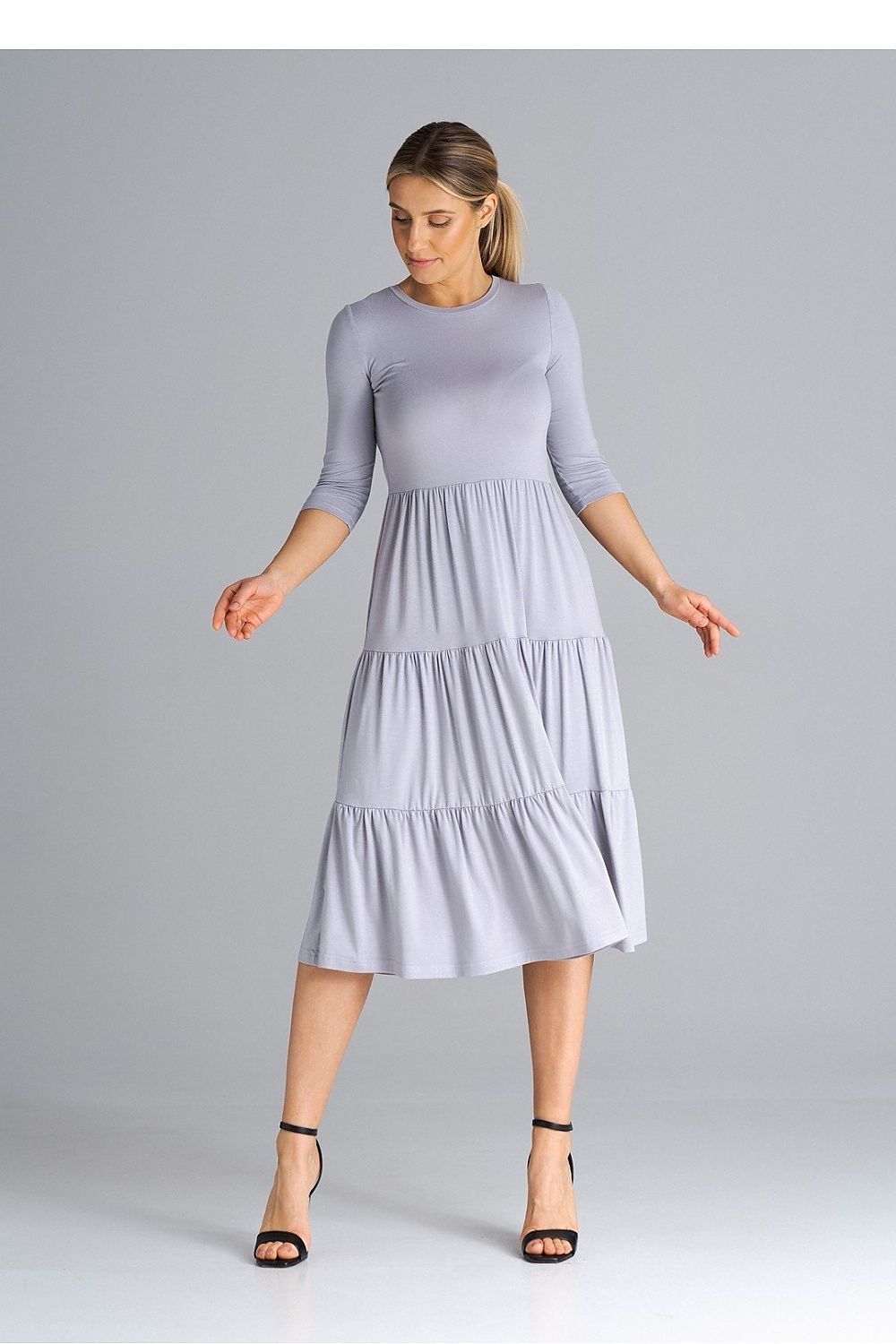  Sukienka Model M943 Light Grey - Figl 
