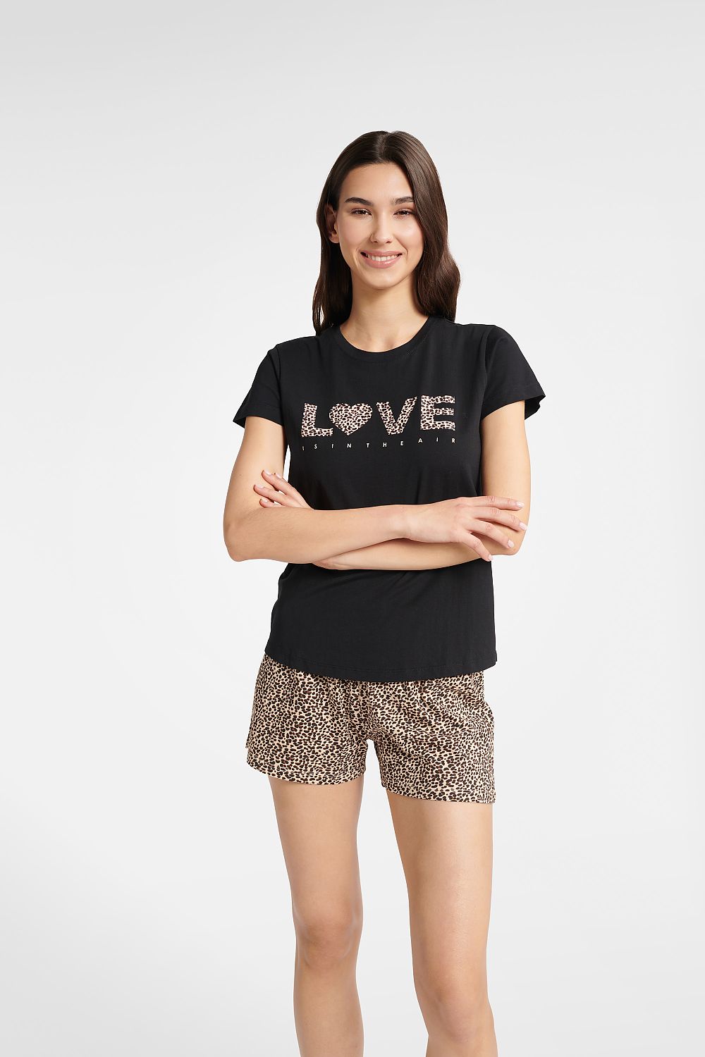  Piżama Damska Model Boutique 40614-99X Carmel/Black - Henderson 