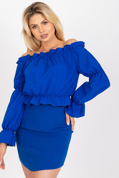  Bluzka Model WN-BZ-3108.53 Cobalt - Rue Paris 