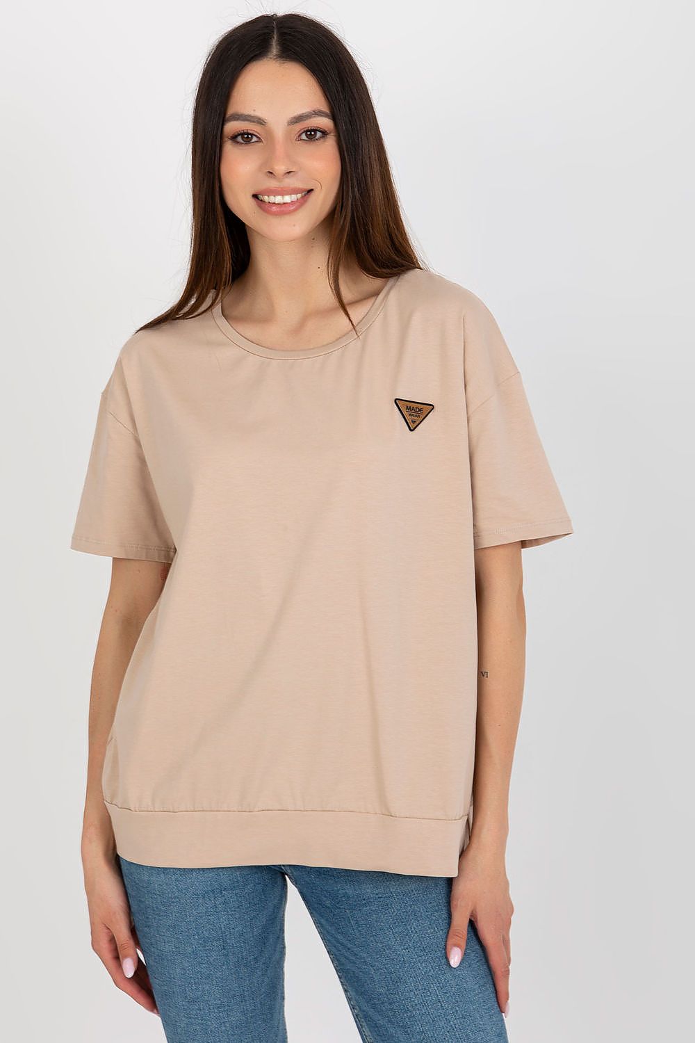   Bluzka Model RV-BZ-8826.22 Beige - Relevance 