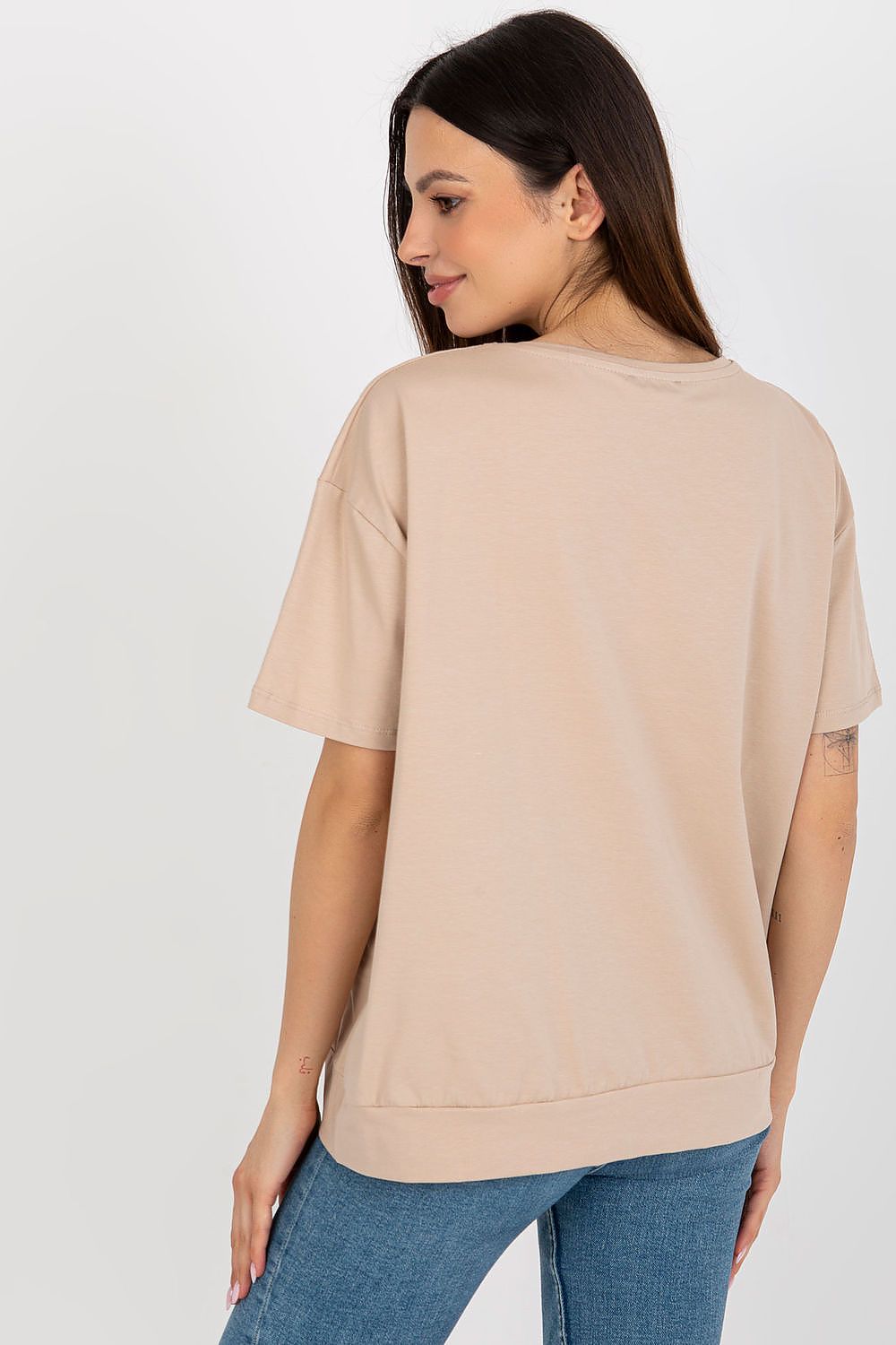   Bluzka Model RV-BZ-8826.22 Beige - Relevance 