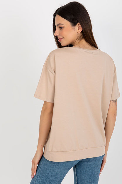   Bluzka Model RV-BZ-8826.22 Beige - Relevance 