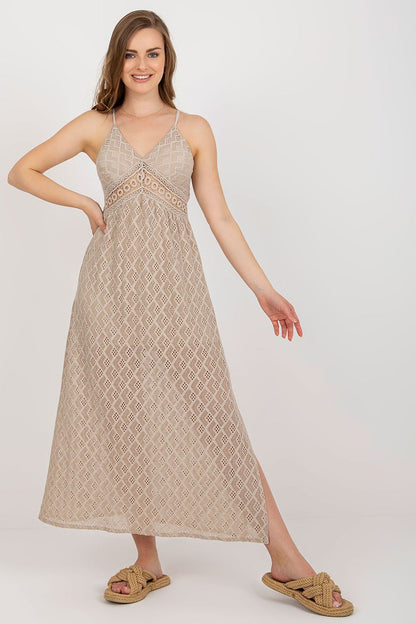  Sukienka Model TW-SK-BI-8676.22 Beige - Och Bella 