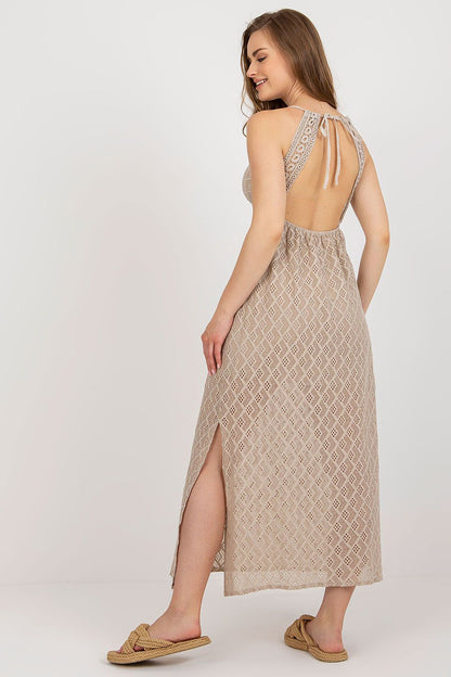  Sukienka Model TW-SK-BI-8676.22 Beige - Och Bella 