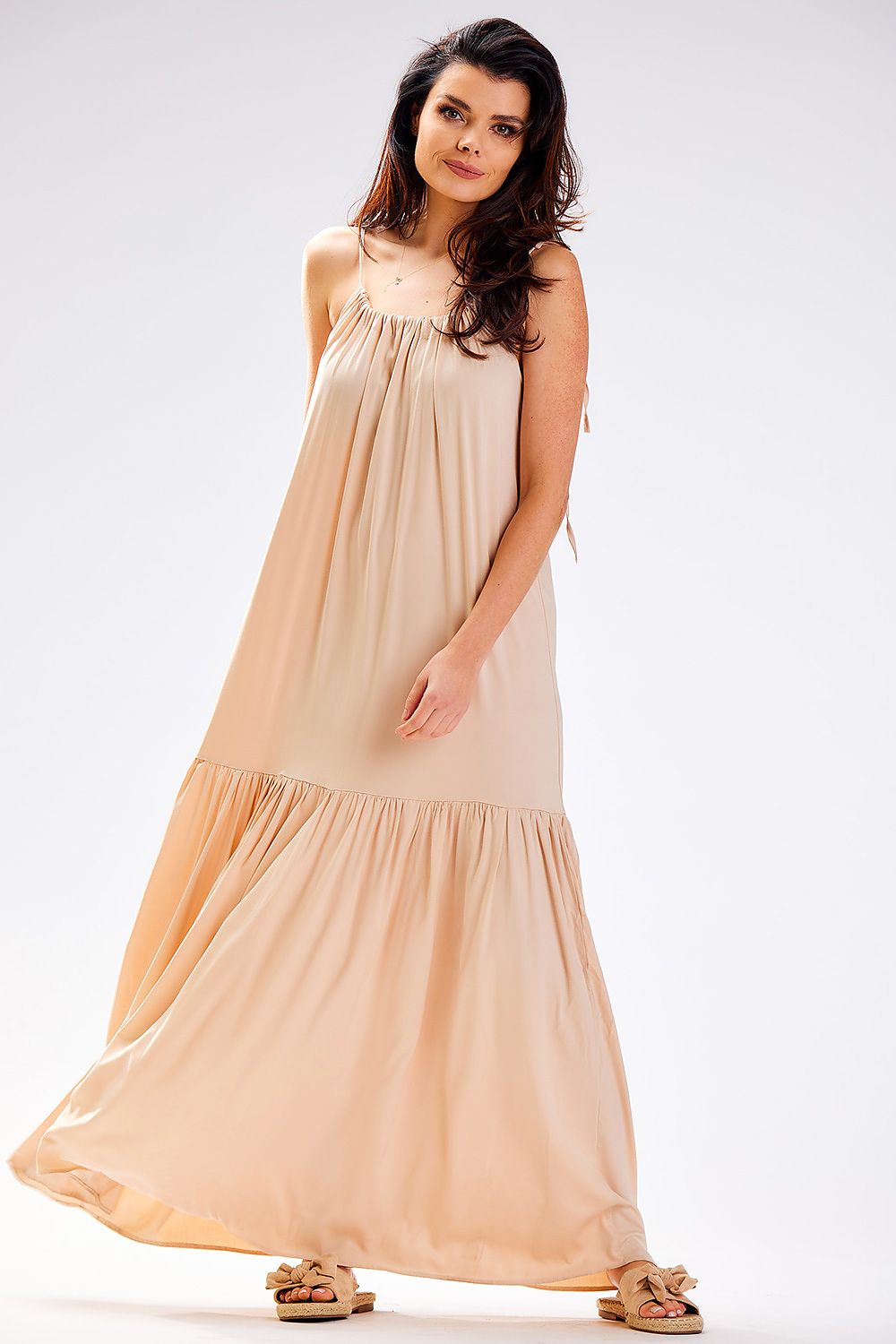  Sukienka Model A582 Beige - awama 