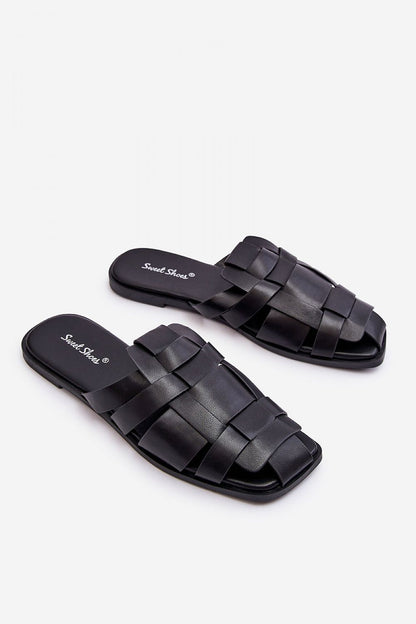  Sandał Klapki Model Reyna 2522-1 Black - Step in style 