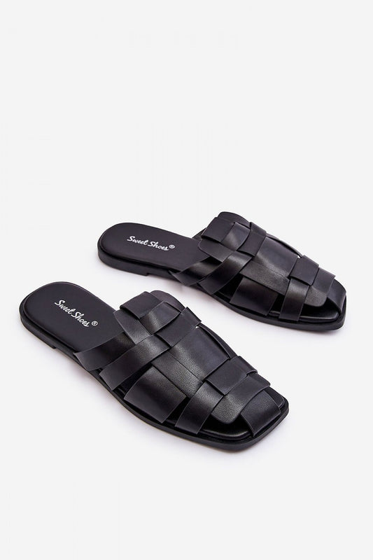  Sandał Klapki Model Reyna 2522-1 Black - Step in style 