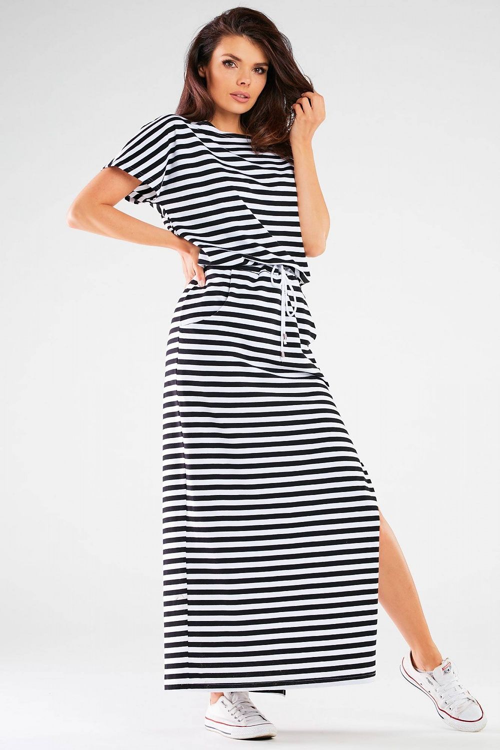  Sukienka Model M253 Black/Stripes - Infinite You 