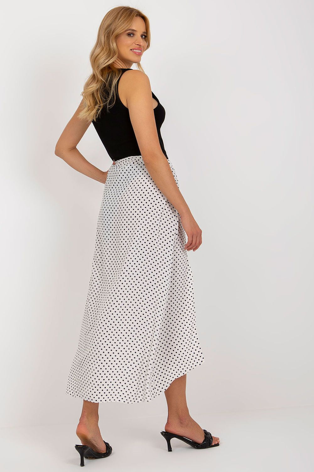  Spódnica Model WN-SD-2205-1.25X White/Navy - Rue Paris 