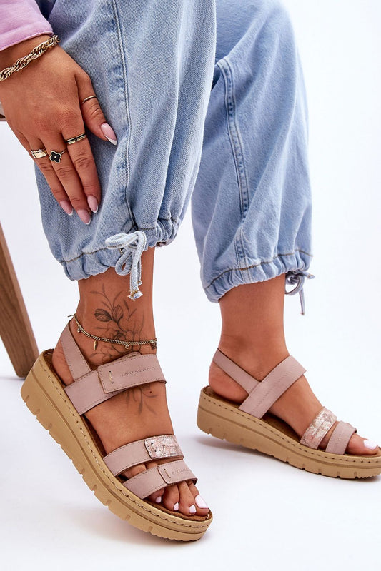  Sandały Model Fresh Look 23-46011 Pink - Step in style 