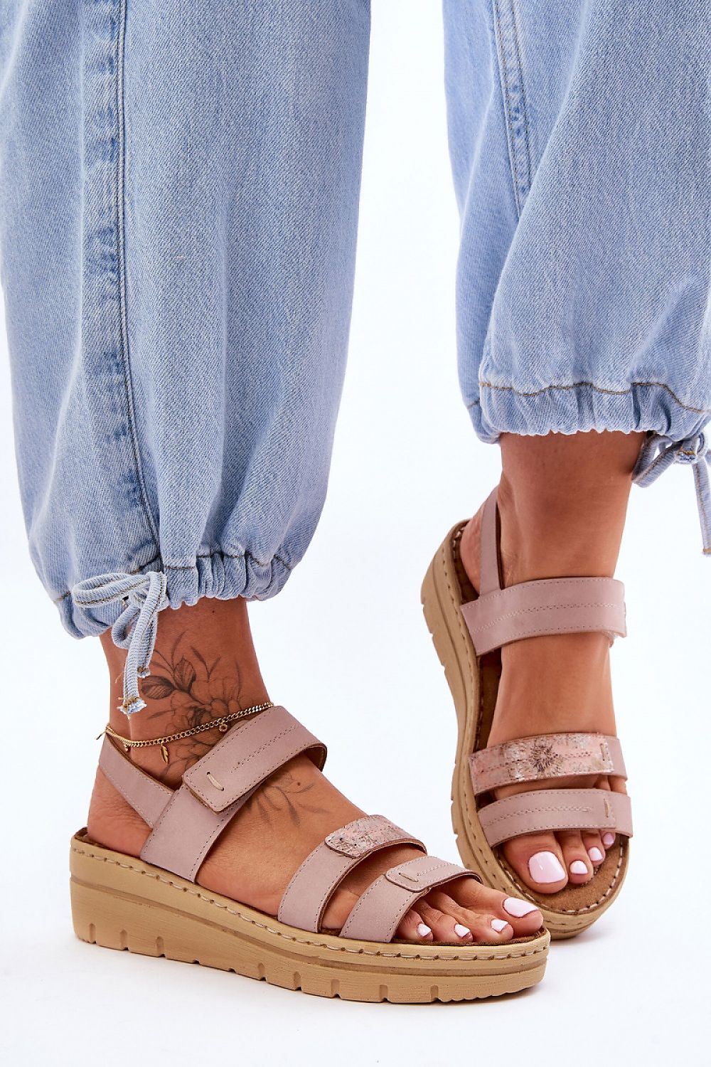  Sandały Model Fresh Look 23-46011 Pink - Step in style 