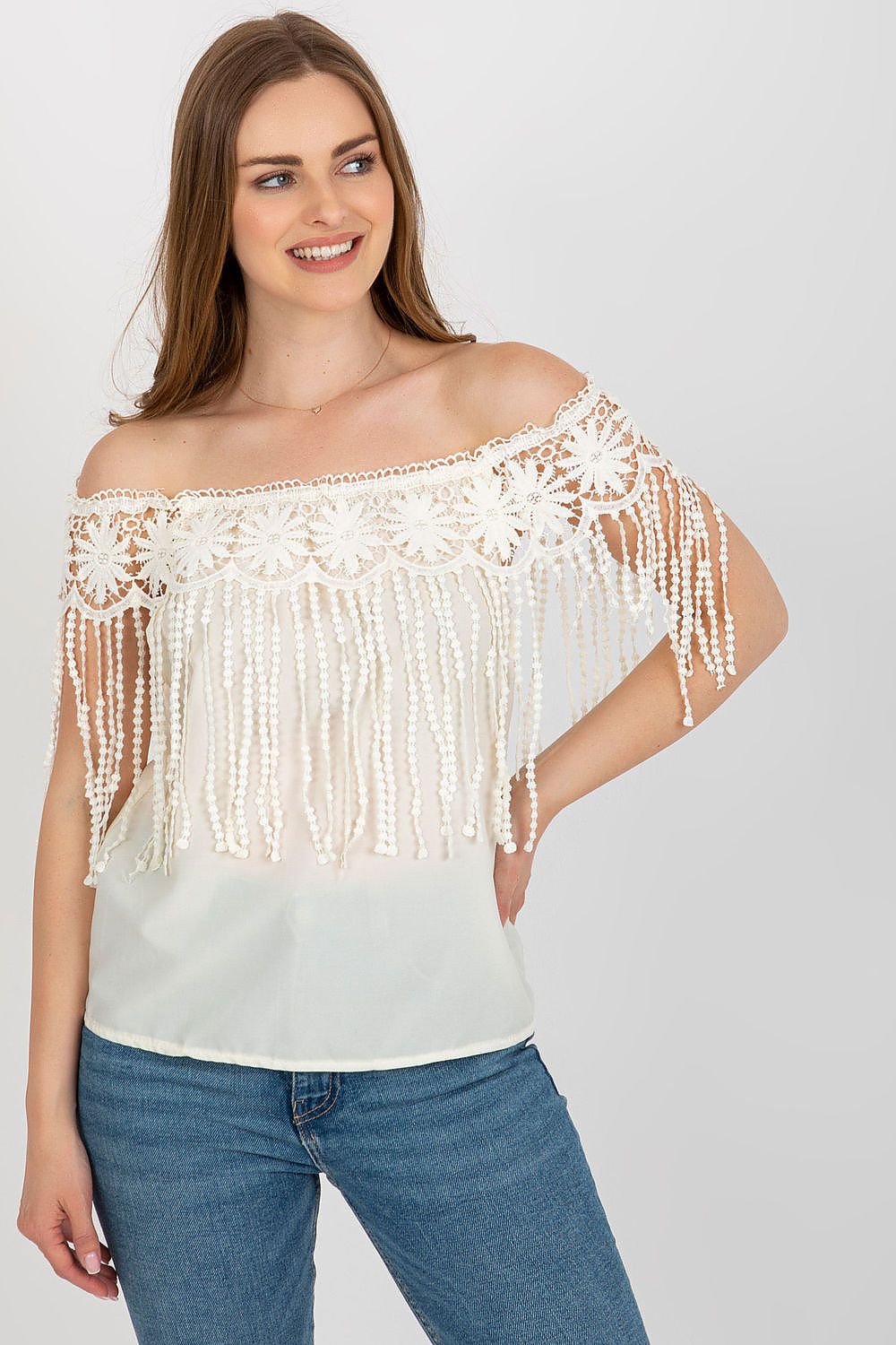   Bluzka Model AT-BZ-1801.87 Light Beige - AT 
