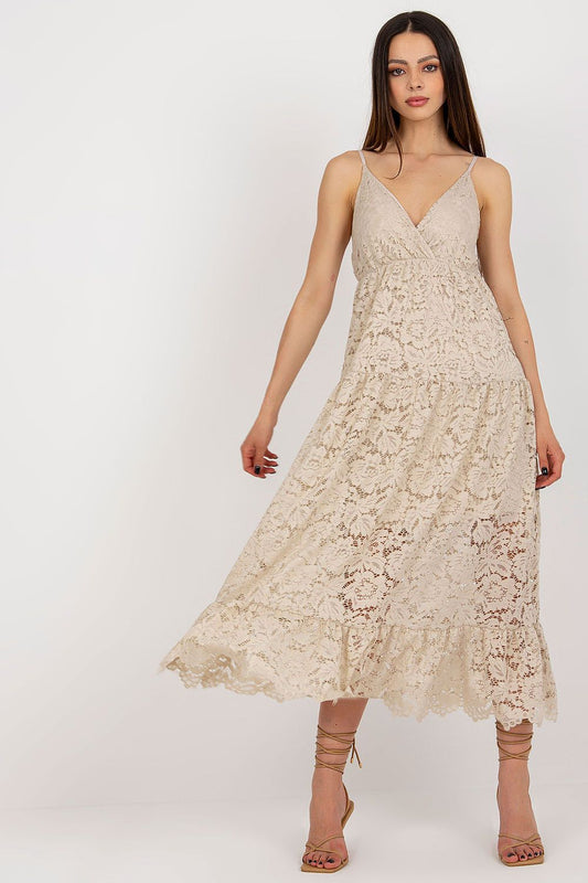  Sukienka Model TW-SK-BI-8247.62P Beige - Och Bella 