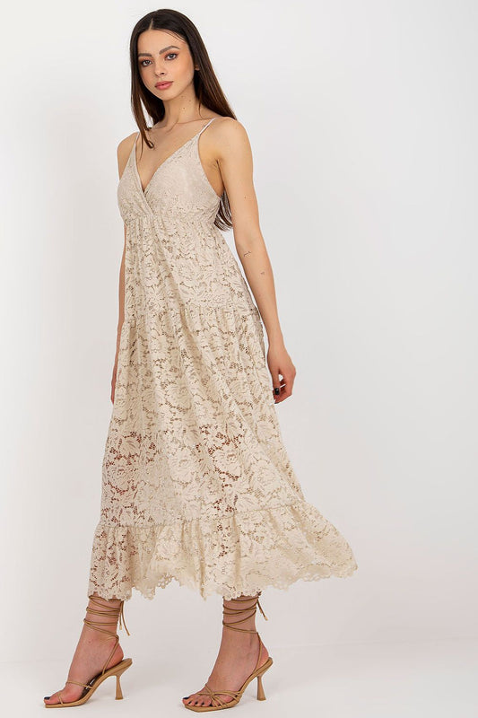  Sukienka Model TW-SK-BI-8247.62P Beige - Och Bella 
