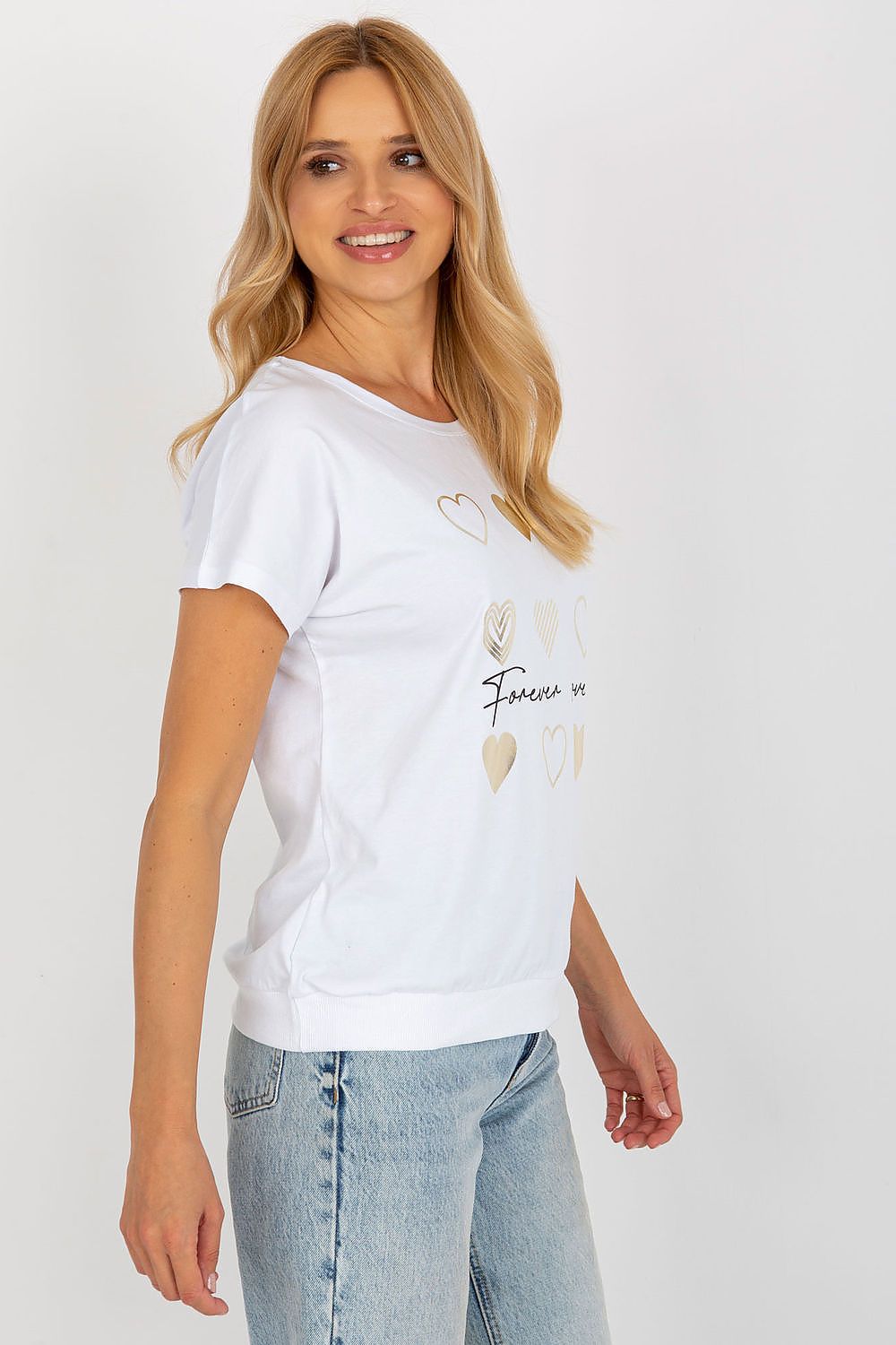   Bluzka Model RV-BZ-8954.26P White - Rue Paris 