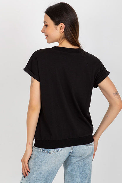   Bluzka Model RV-BZ-8956.19P Black - Rue Paris 