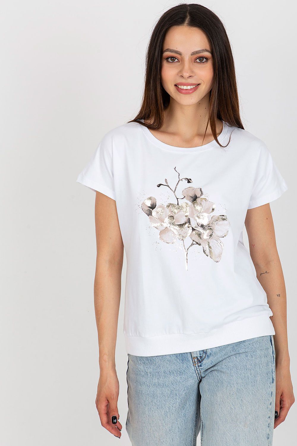   Bluzka Model RV-BZ-8949.18 White - Rue Paris 