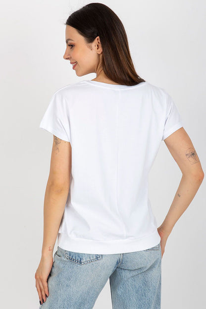   Bluzka Model RV-BZ-8949.18 White - Rue Paris 