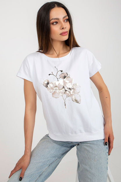   Bluzka Model RV-BZ-8949.18 White - Rue Paris 