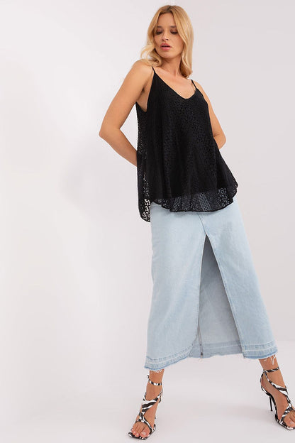  Koszulka Top Model TW-TP-BI-2095.23X Black - Och Bella 