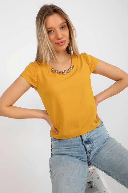   Bluzka Model LK-BZ-505783-1.42P Dark Yellow - Lakerta 