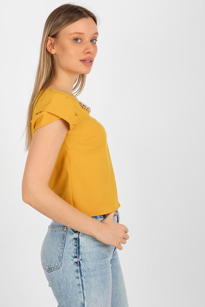   Bluzka Model LK-BZ-505783-1.42P Dark Yellow - Lakerta 